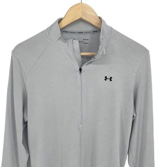 Under Armour Women’s Heatgear Half Zip Long Sleeve Pullover Shirt Gray Size Larg - Picture 2 of 9